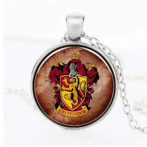 Harry Potter  Gryffindor Chain Pendant Necklace Gift SILVER